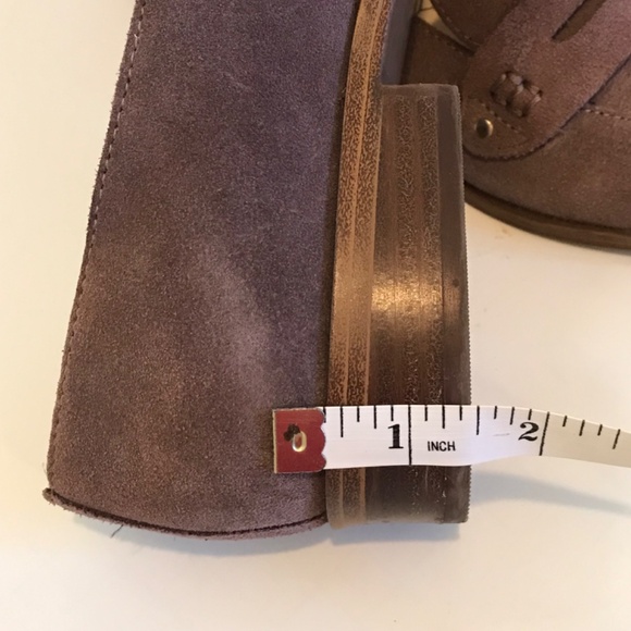 SOLE SOCIETY Penny Loafers Suede Flats Jessica Dusty Plum Women’s Size 9M - Picture 14 of 16